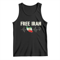 Free Iran Flag Tank Top Support Iranian Freedom