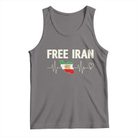 Free Iran Flag Tank Top Support Iranian Freedom
