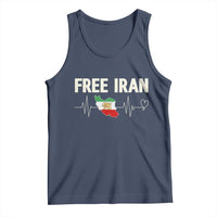 Free Iran Flag Tank Top Support Iranian Freedom