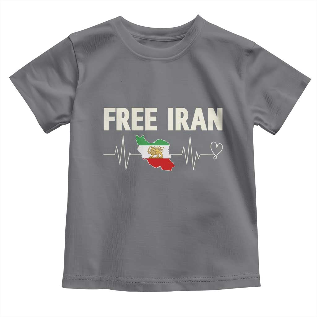 Free Iran Flag Toddler T Shirt Support Iranian Freedom