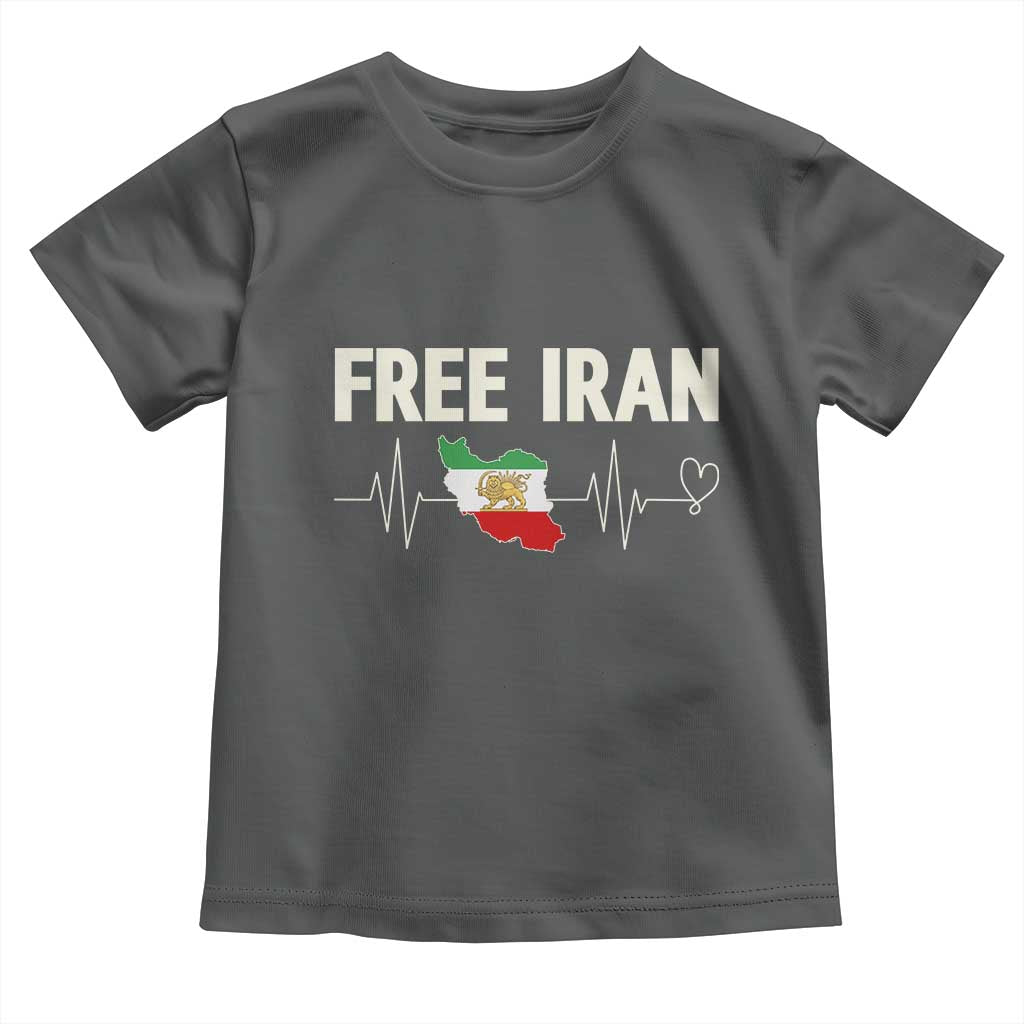 Free Iran Flag Toddler T Shirt Support Iranian Freedom
