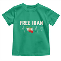 Free Iran Flag Toddler T Shirt Support Iranian Freedom