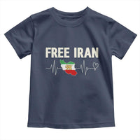 Free Iran Flag Toddler T Shirt Support Iranian Freedom