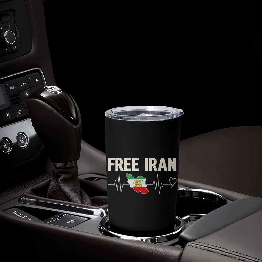 Free Iran Flag Tumbler Cup Support Iranian Freedom
