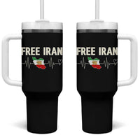 Free Iran Flag Tumbler With Handle Support Iranian Freedom