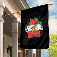Free Iran Flag Garden Flag No War Support Iranian Freedom