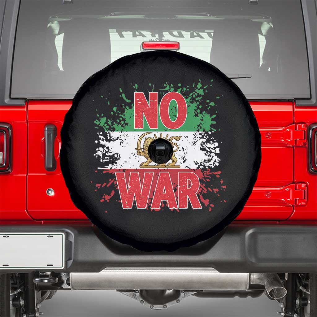 Free Iran Flag Spare Tire Cover No War Support Iranian Freedom