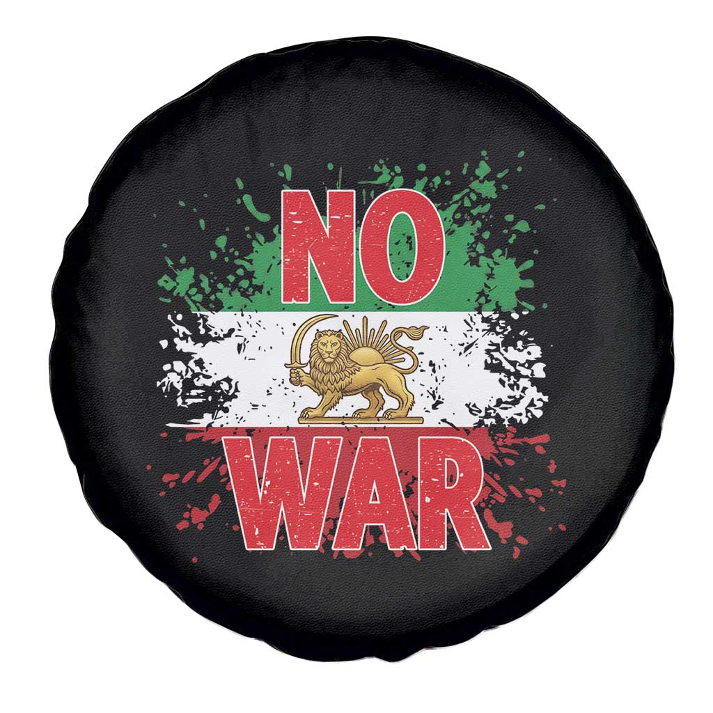 Free Iran Flag Spare Tire Cover No War Support Iranian Freedom