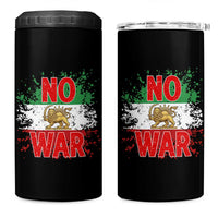 Free Iran Flag 4 in 1 Can Cooler Tumbler No War Support Iranian Freedom