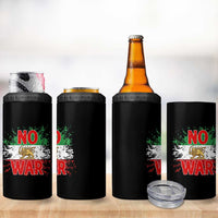 Free Iran Flag 4 in 1 Can Cooler Tumbler No War Support Iranian Freedom