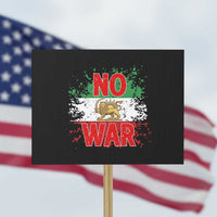 Free Iran Flag Protest Sign No War Support Iranian Freedom
