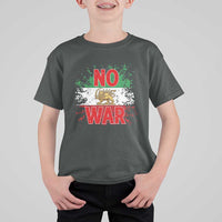 Free Iran Flag T Shirt For Kid No War Support Iranian Freedom
