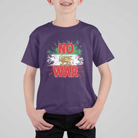 Free Iran Flag T Shirt For Kid No War Support Iranian Freedom
