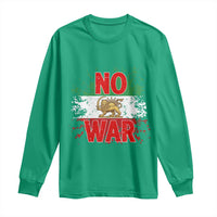 Free Iran Flag Long Sleeve Shirt No War Support Iranian Freedom