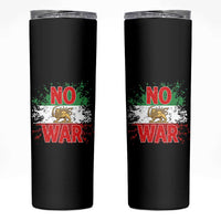 Free Iran Flag Skinny Tumbler No War Support Iranian Freedom