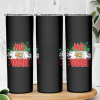 Free Iran Flag Skinny Tumbler No War Support Iranian Freedom