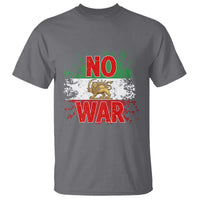 Free Iran Flag T Shirt No War Support Iranian Freedom