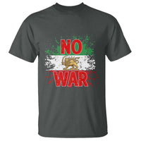 Free Iran Flag T Shirt No War Support Iranian Freedom