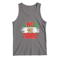 Free Iran Flag Tank Top No War Support Iranian Freedom