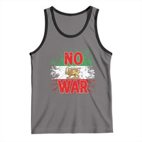Free Iran Flag Tank Top No War Support Iranian Freedom