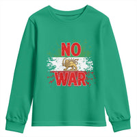 Free Iran Flag Youth Sweatshirt No War Support Iranian Freedom