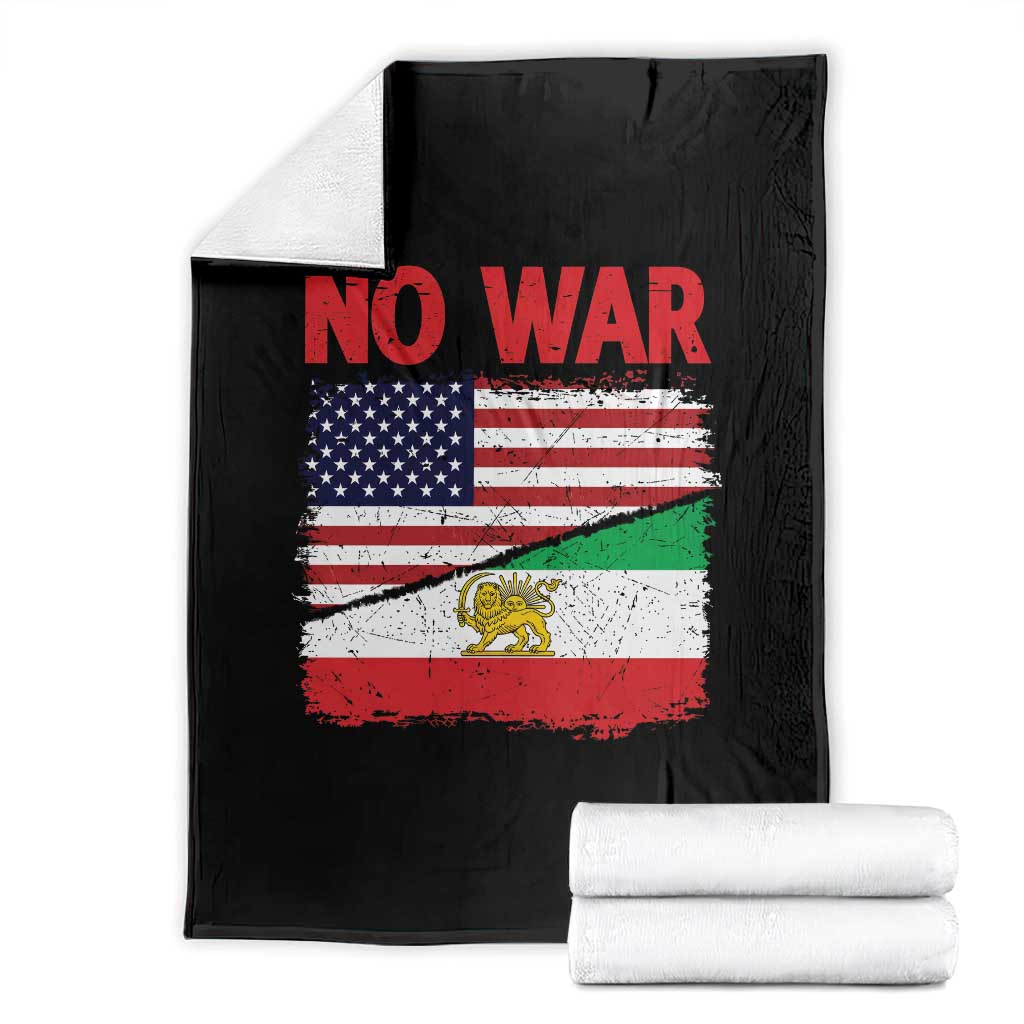 Free Iran Throw Blanket No War Peace American Iran Unity