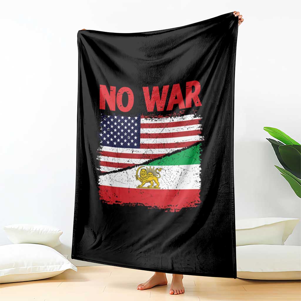 Free Iran Throw Blanket No War Peace American Iran Unity
