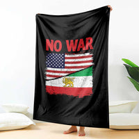 Free Iran Throw Blanket No War Peace American Iran Unity