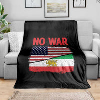 Free Iran Throw Blanket No War Peace American Iran Unity