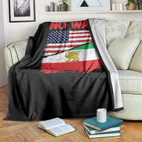 Free Iran Throw Blanket No War Peace American Iran Unity