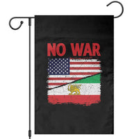 Free Iran Garden Flag No War Peace American Iran Unity