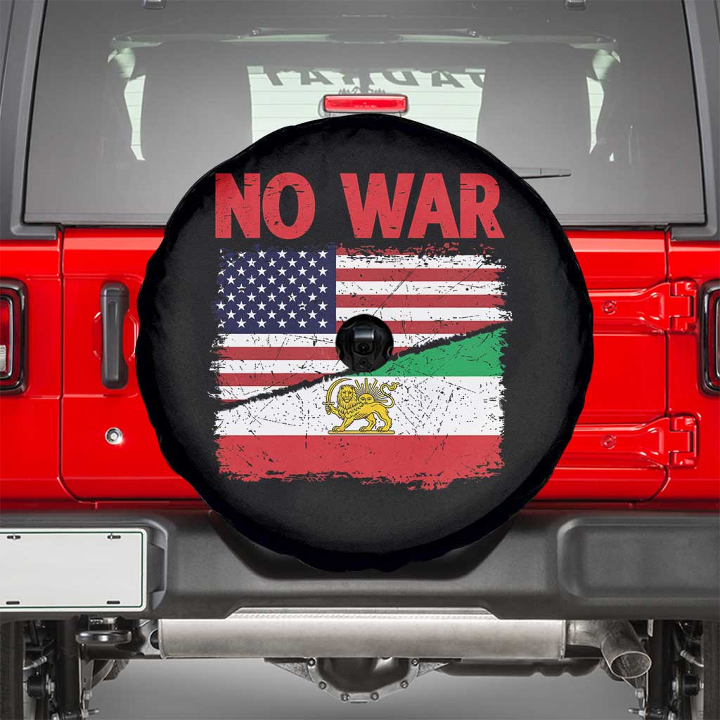 Free Iran Spare Tire Cover No War Peace American Iran Unity