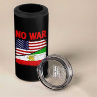 Free Iran 4 in 1 Can Cooler Tumbler No War Peace American Iran Unity