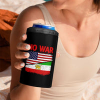 Free Iran 4 in 1 Can Cooler Tumbler No War Peace American Iran Unity