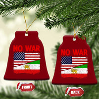 Free Iran Ceramic Ornament No War Peace American Iran Unity