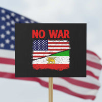 Free Iran Protest Sign No War Peace American Iran Unity