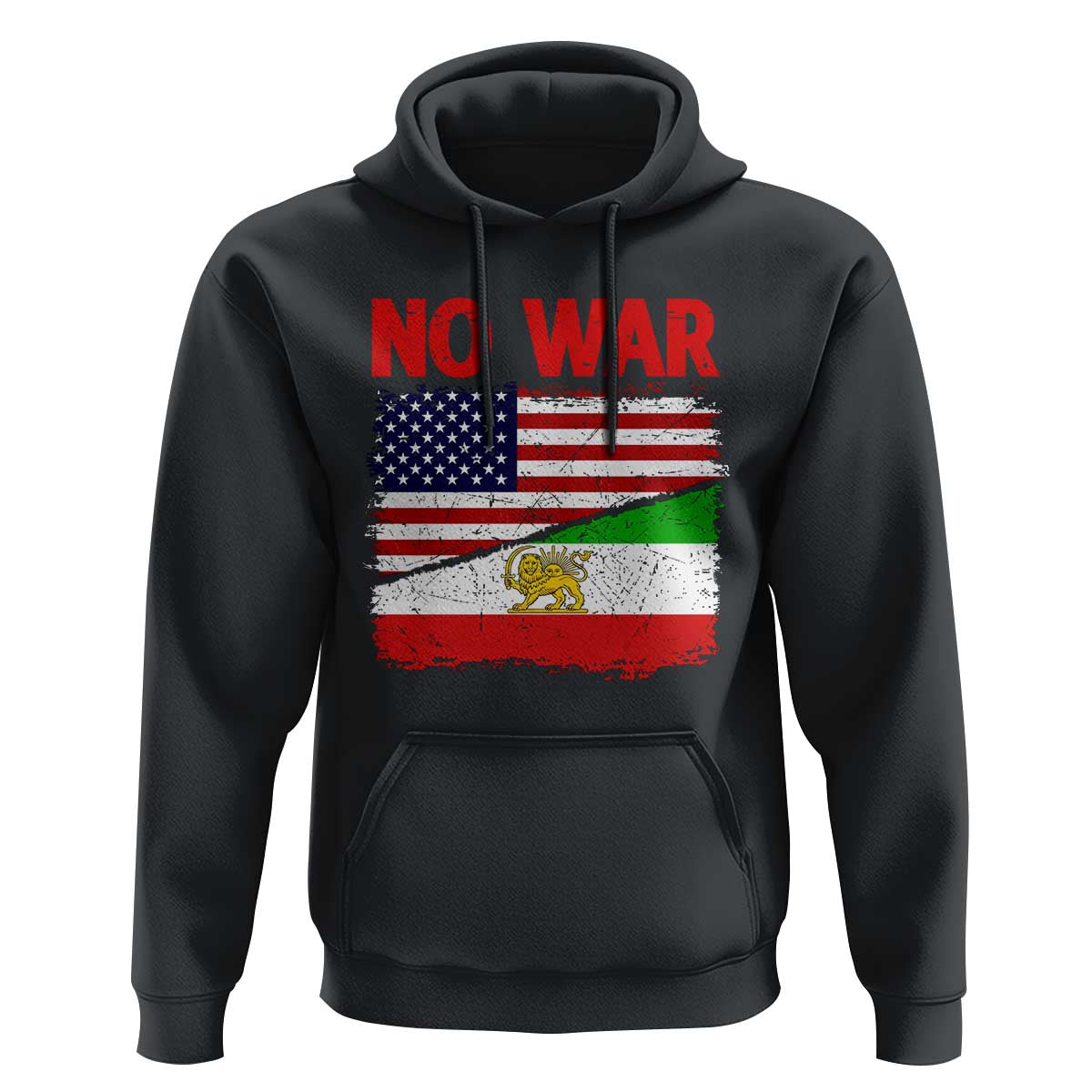 Free Iran Hoodie No War Peace American Iran Unity