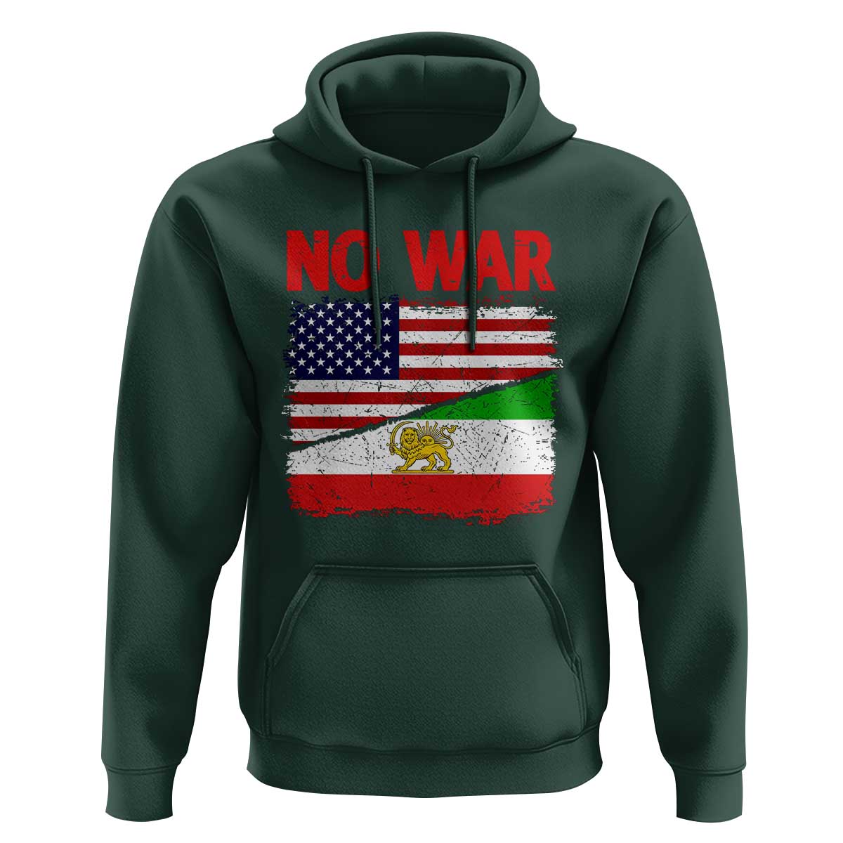 Free Iran Hoodie No War Peace American Iran Unity
