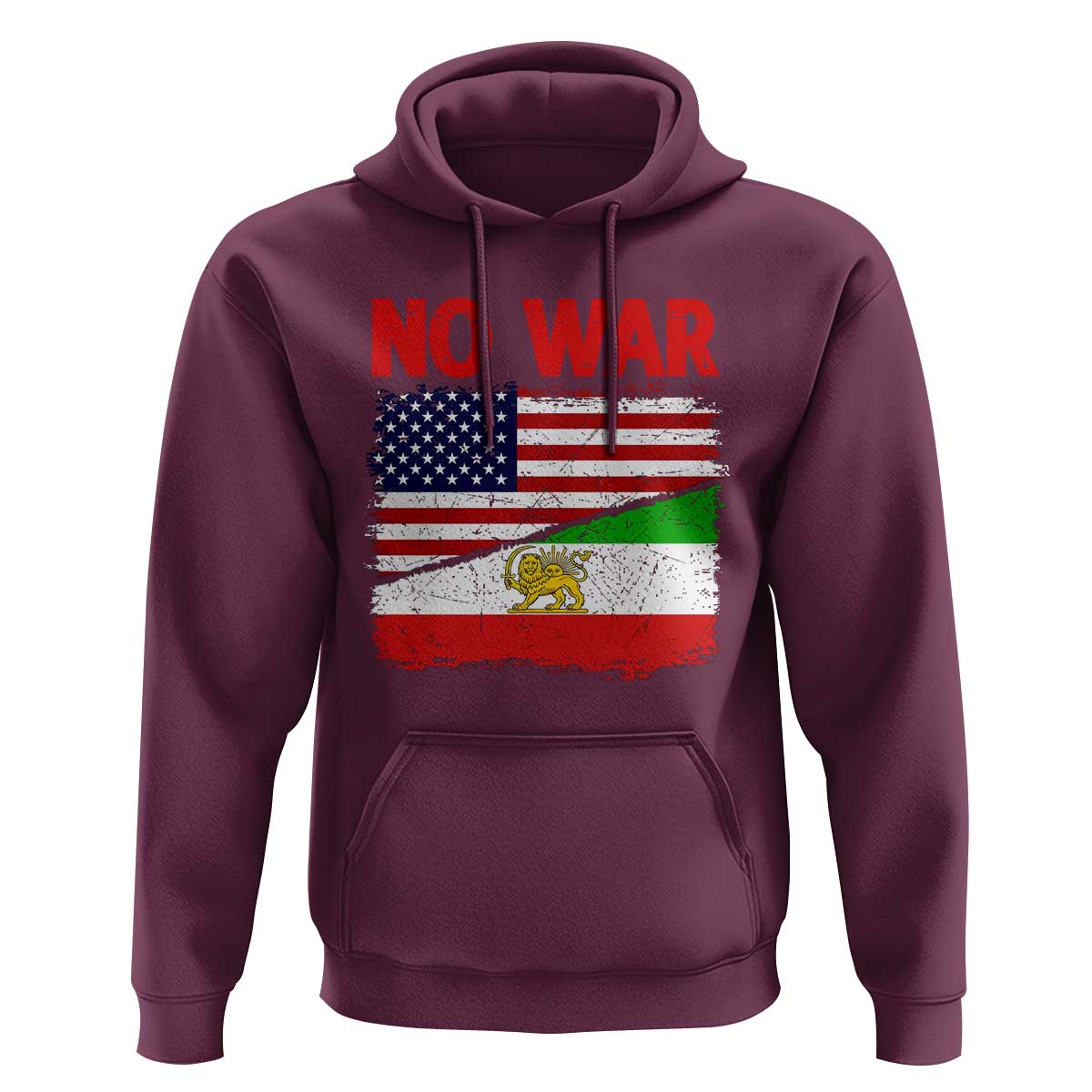 Free Iran Hoodie No War Peace American Iran Unity