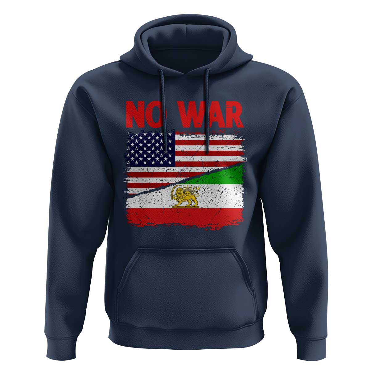 Free Iran Hoodie No War Peace American Iran Unity