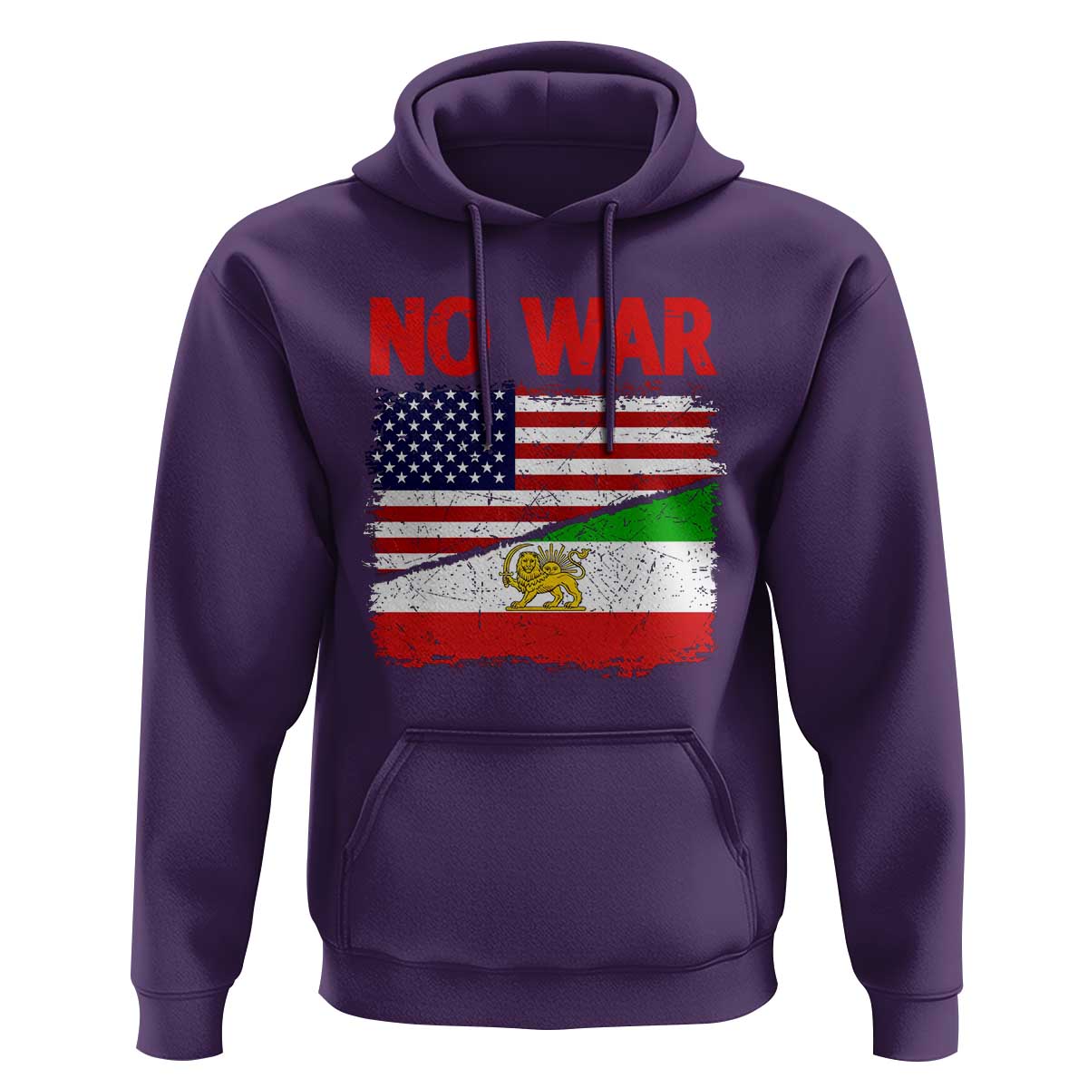Free Iran Hoodie No War Peace American Iran Unity
