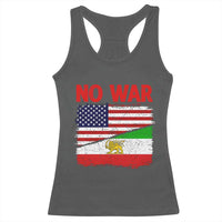 Free Iran Racerback Tank Top No War Peace American Iran Unity