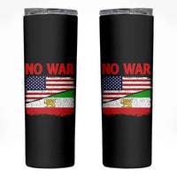 Free Iran Skinny Tumbler No War Peace American Iran Unity