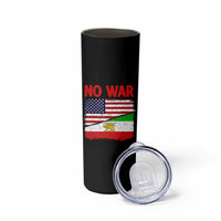 Free Iran Skinny Tumbler No War Peace American Iran Unity
