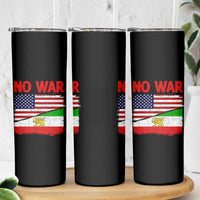 Free Iran Skinny Tumbler No War Peace American Iran Unity