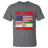 Free Iran T Shirt No War Peace American Iran Unity