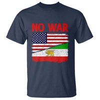 Free Iran T Shirt No War Peace American Iran Unity