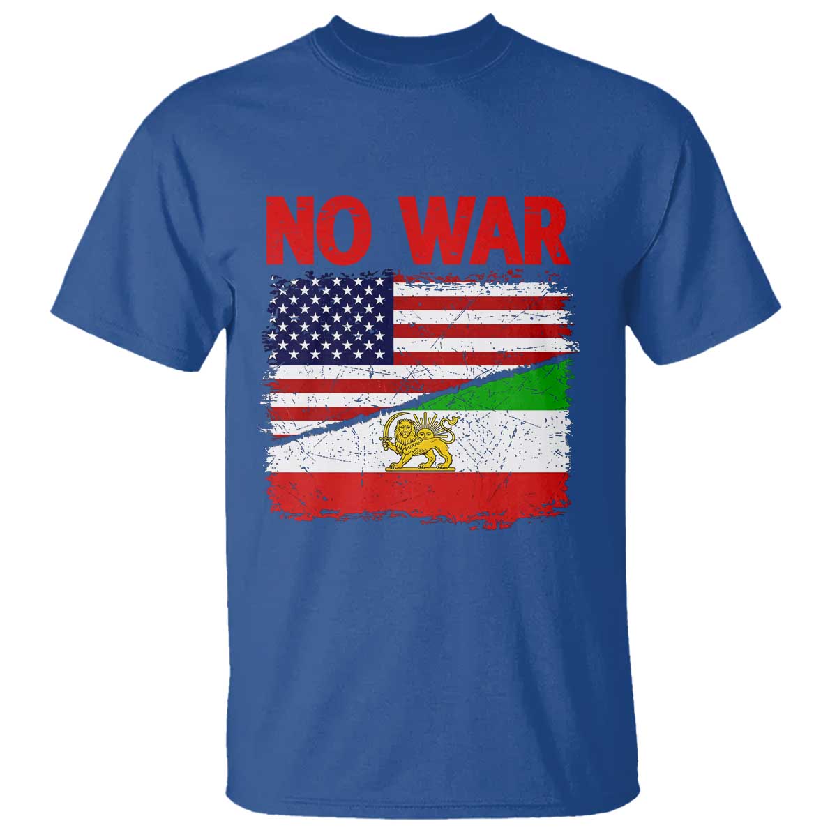 Free Iran T Shirt No War Peace American Iran Unity