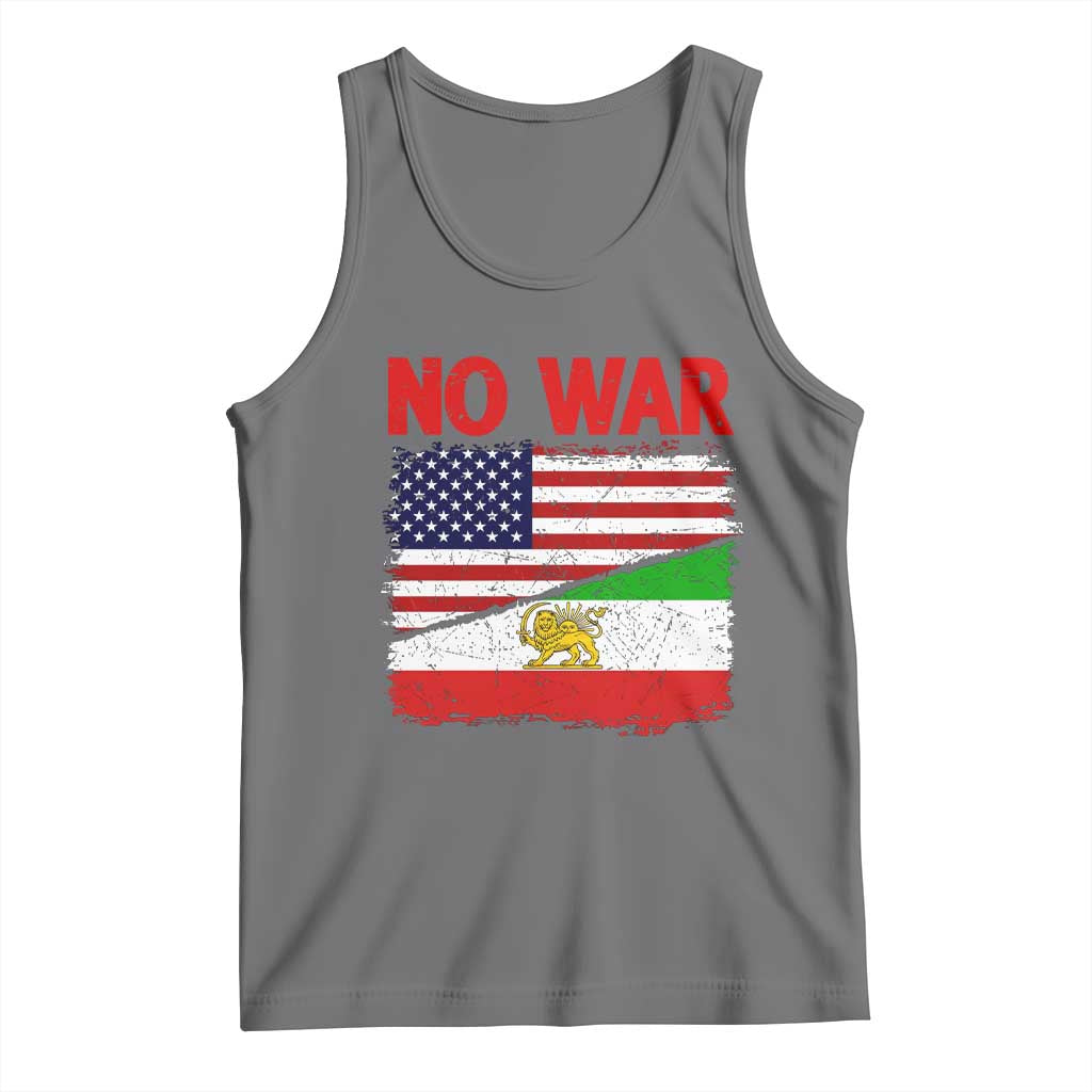 Free Iran Tank Top No War Peace American Iran Unity
