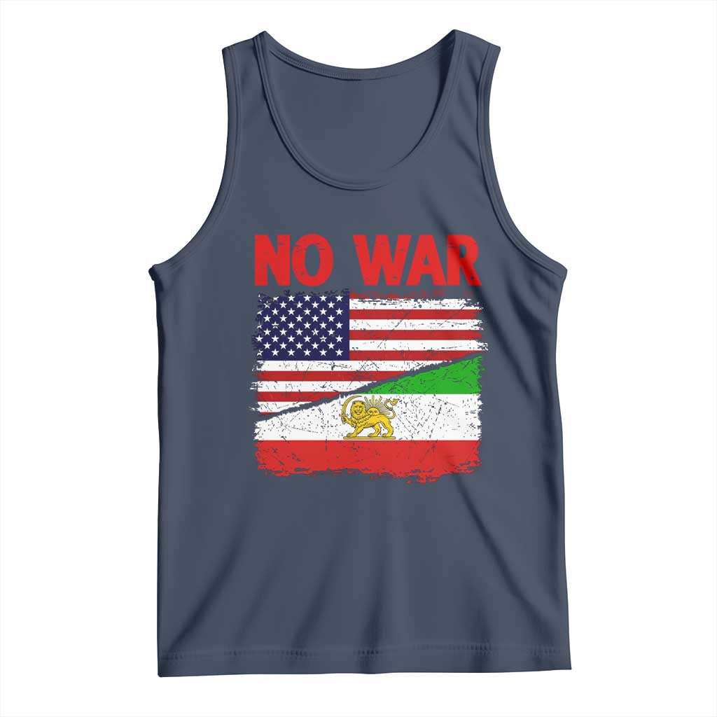 Free Iran Tank Top No War Peace American Iran Unity